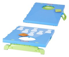 5-In-1 Cornhole Game Set Sports Set Included Bean Bags Lawn Darts and Balls Ages