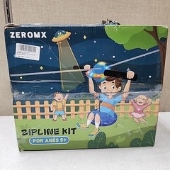 Zip Line Kit for Kids and Adults Outdoor, UFO Trolley 75/100/120/150ft Ziplin…