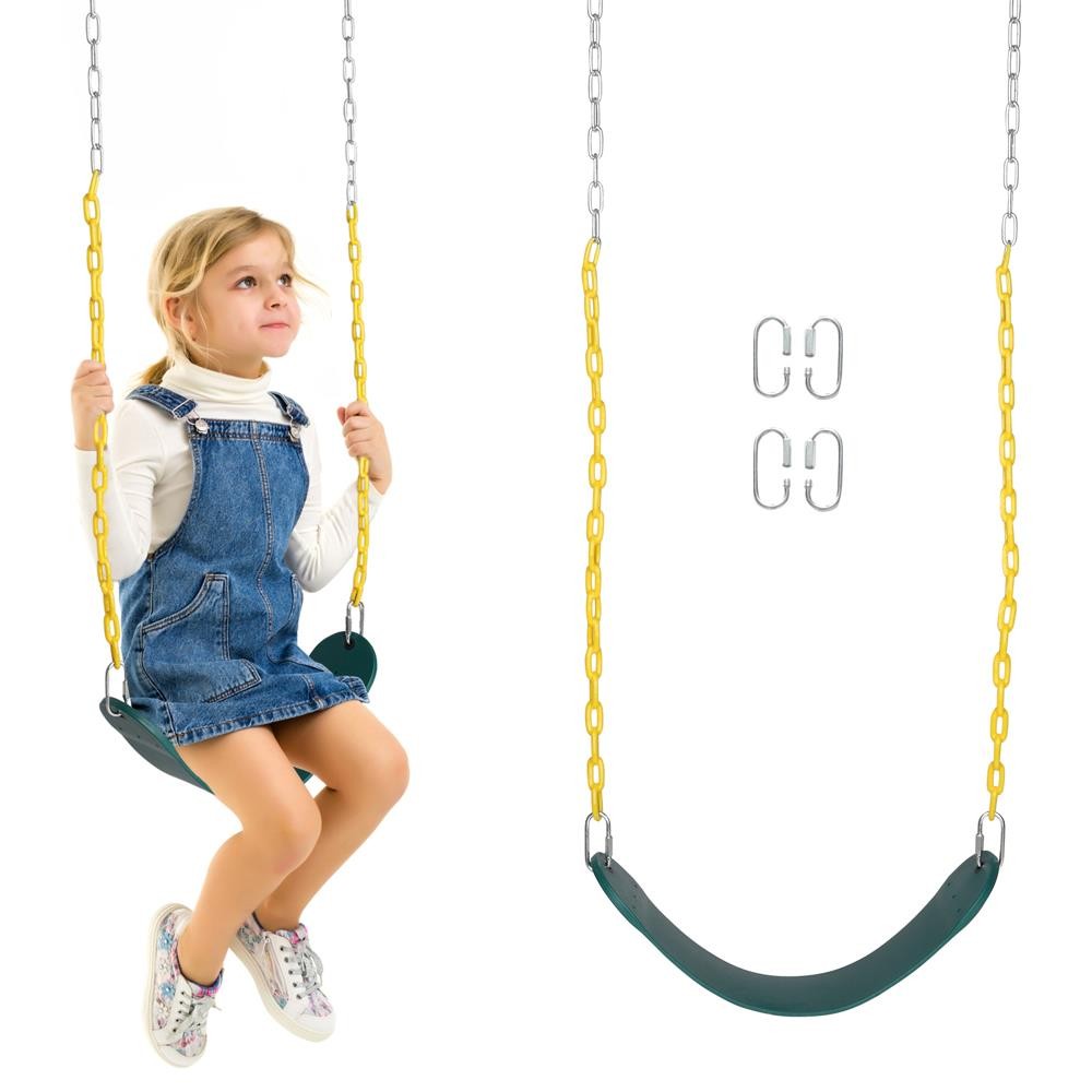 Kids Heavy Duty Swing Seat – Swing Set Accessory Swing Seat w/ Coated Chain