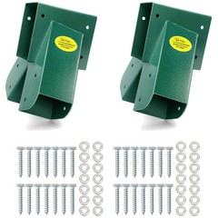 Sturdy A-Frame Swing Set Brackets with Hardware – Green