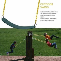 Swing Seat Heavy Duty Anti-Rust Metal Chains Indoor Outdoor Garden Playground US
