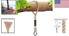 Hammock Tree Swing Rope 19 Inch with Heavy Duty Hook for Playground Accessories