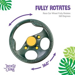 Signature Playset Yellow and Green Racing Wheel Made from Heavy Duty, Long-La…