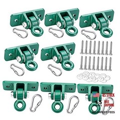 Heavy Duty Swing Hanger for Kids Playground Indoor Outdoor with Green 8pcs