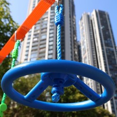 2-Pack Ninja Wheel Obstacle for Kids – 360° Rotatable Swing Monkey Wheel for …