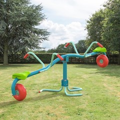 Spiro Spin Teeter Totter – Bounces and Spins 360 Degrees, Blue/Green