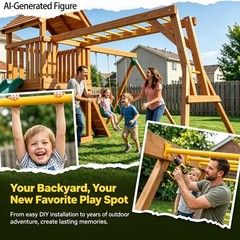 16.5 Inch Heavy Duty Steel Monkey Bars, 10 Pack Metal Ladder Rungs for Backya…
