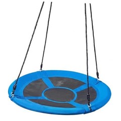 40 inch Saucer Tree Swing 900Lb Weight Capacity, Waterproof Swing Seat Blue