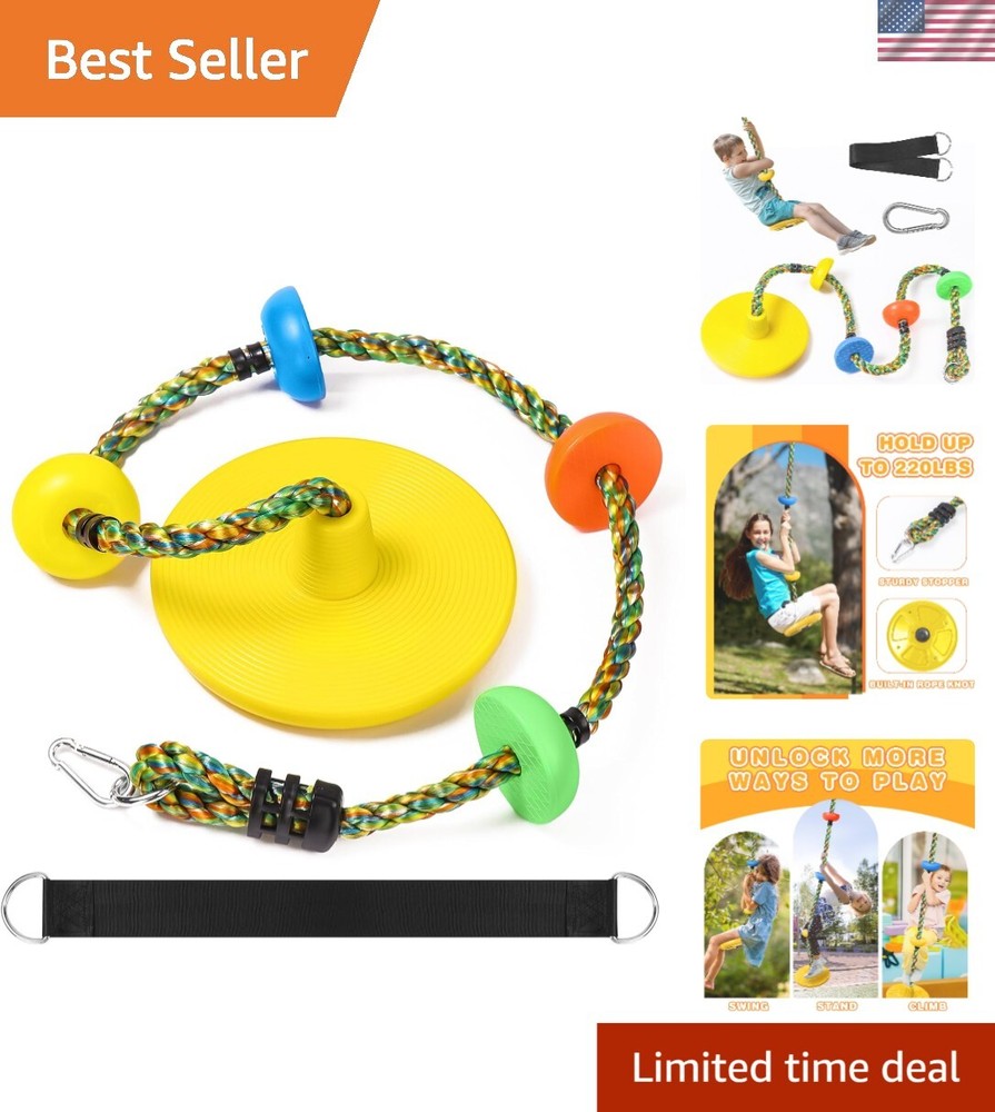 ASTM Approved Kids Climbing Rope Swing with Easy Installation & Accessories