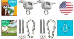 Durable Indoor/Outdoor Swing Set Hangers – Supports 300 lbs – Easy Assemble