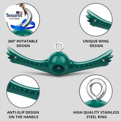 Swing Spins Set: 360° Handle Twist-Spin Flips Toy – Slackline Attachments Activa