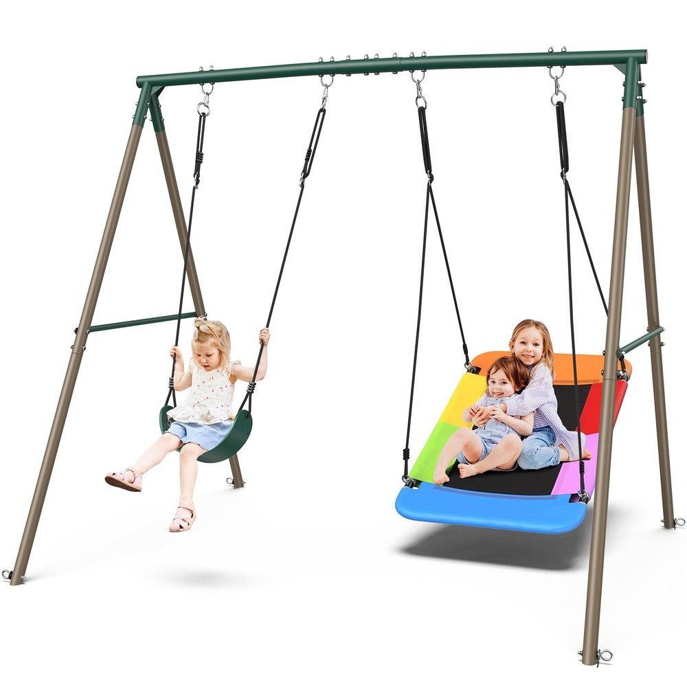 Heavy Duty Swing Set Hapfan 45in Saucer Belt
