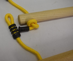 2 Pack Play Gym Wooden Bar Hanging Climbing Swing Stick Hanging Ring 15-1/2″