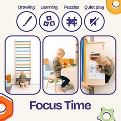 Swedish Ladder with Convertible Play Table | Montessori Climbing Set for , In…