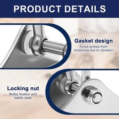 4Pcs Heavy Duty Swing Hangers Kit,304 Stainless Steel,1000 LBS Load Capacity,…