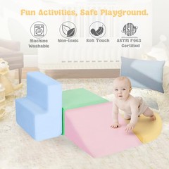Climbing Toys for 1 Year Old, Foam Baby Climbing Blocks for Toddlers, 4-Piece…