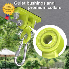 2 Pack Heavy Duty Swing Hangers with Locking Hooks for Porch Patio Playground