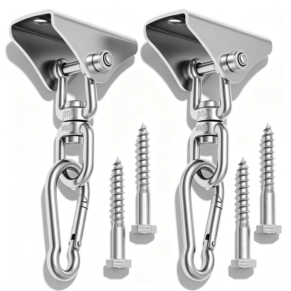 2Pcs 304 Stainless Steel Swing Hangers Heavy Duty-1000 LBS Weight Capacity,36…