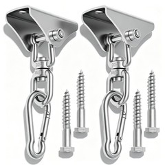 2Pcs 304 Stainless Steel Swing Hangers Heavy Duty-1000 LBS Weight Capacity,36…