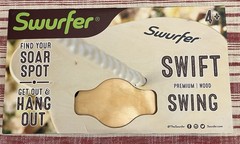 Swurfer Swift Maple Classic Wood Tree Disc Swing for Kids SW-SMS
