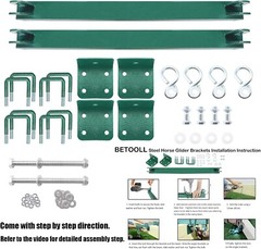 Glider Swing Brackets, Perfect for Play Set Horse Glider Swing Sets, 400Lbs Weig