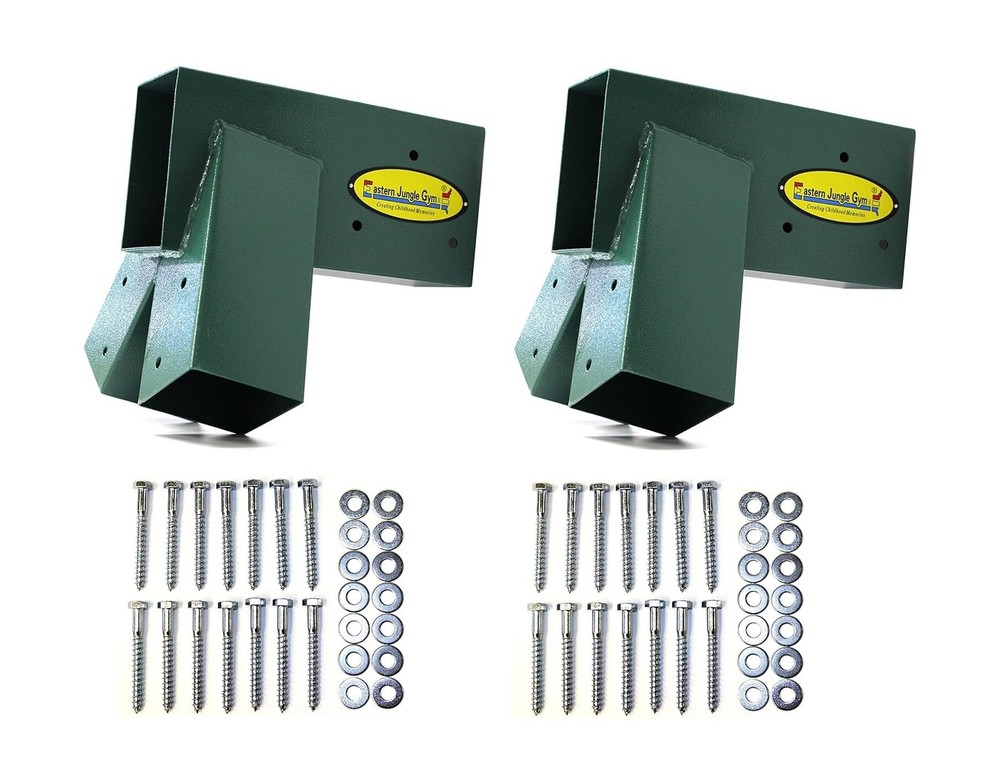 Eastern Jungle Gym Easy 1-2-3 A-Frame 2 Brackets for Swing Set with All Mount…
