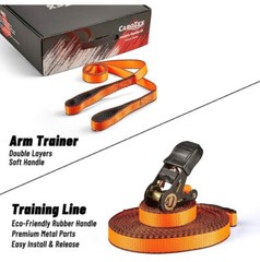 Slackline,60ft Long Slackline Kit with Arm Trainer Outdoor Family Activity Gear
