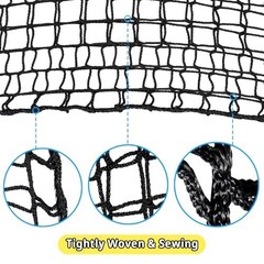 9.8′ x 9.8′ Climbing Cargo Net – Double Layer Playground Safety Net for Kids