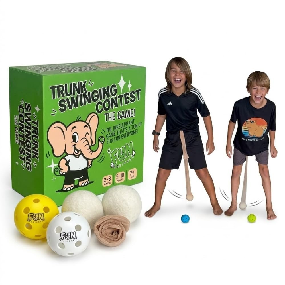 Trunk Swinging Contest Fun Party Game – Hip Swing Race Indoor and Outdoor Gro…