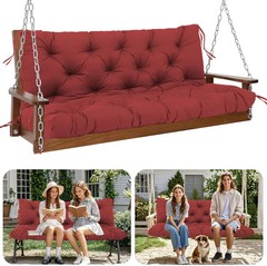 Premium 5″ Thick Waterproof Outdoor Swing Cushions Sturdy Durable 2-3 Seat Repla
