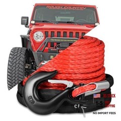 3/8″ x 92ft Synthetic Winch Rope, 26500lbs Winch Rope 3/8″ x 92ft, 26500lbs