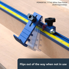 Adjustable Swing Flip Stop with 5/16″-18 T-Bolt for Universal T-Track Fences – F