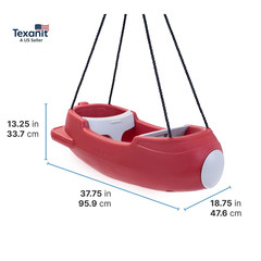 Step2 Rocket Swing for Two, Baby Outdoor Swing, outside Weather-Resistant Rope,
