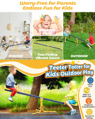 Outdoor Play Fun Toy For Age 4-7 kids Toddler Seesaw 360 Spin Triangle safe Base