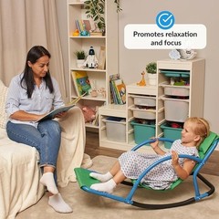 Sensory Seesaw Chair Kids Motor Skills Balance Rocking Indoor Outdoor Play New