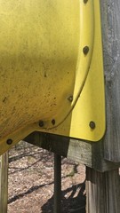 Tube Slide, Spiral, Commercial Grade, Used, Good Condition, Yellow, Pickup Only