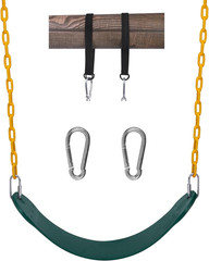 Swings Seats Heavy Duty with 66″ Chain,Playground Swing Set Accessories Replacem