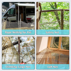 Climbing Net for Kids Double Layers Playground Safety Net Polyester Climbing Car