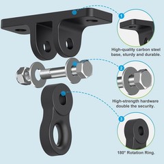 Heavy Duty Swing Hangers, Porch Swing Hanging Kit, One-Piece Design Base, Swi…