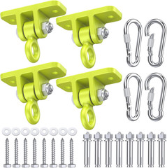 Heavy Duty Swing Hangers – 5000 Lbs Capacity, Swing Set Brackets Silent Rotation
