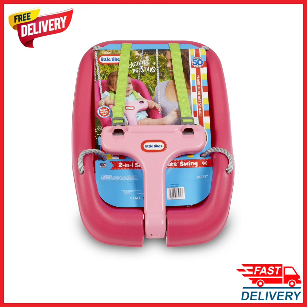 Little Tikes 2 in 1 Snug Secure Swing Toddler Baby Outdoor Seat