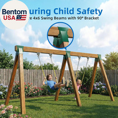 A-Frame Swing Brackets, 4X4 Base 4 Pcs (Inner Size 3.6″X3.6″) – Heavy Duty Swing