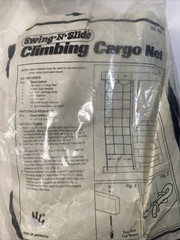 Swing N Slide Climbing Cargo Net New In Bag 30″ X 96” Black Rope Net NE 4481-1