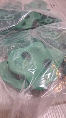 12 Pcs Rock Climbing Holds Grips Green Kids Plastic Climbing Rocks Toys