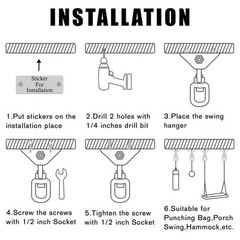 Heavy Duty Swing Hangers for Wooden Sets 2000 LB Capacity Hammock Hanger 360 …