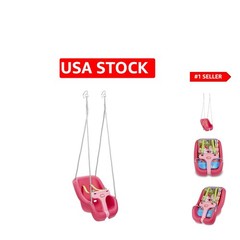 Magenta 2-in-1 Snug ‘n Secure Baby Swing – Adjustable Safety for Growing Kids