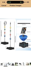 Tree Swing for Kids Climbing Rope Disc Swing with Platforms Black