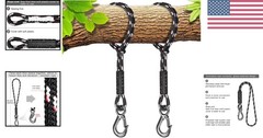 Versatile 39 Inch Tree Swing Ropes with Hooks – Heavy Duty, Indoor/Outdoor Setup