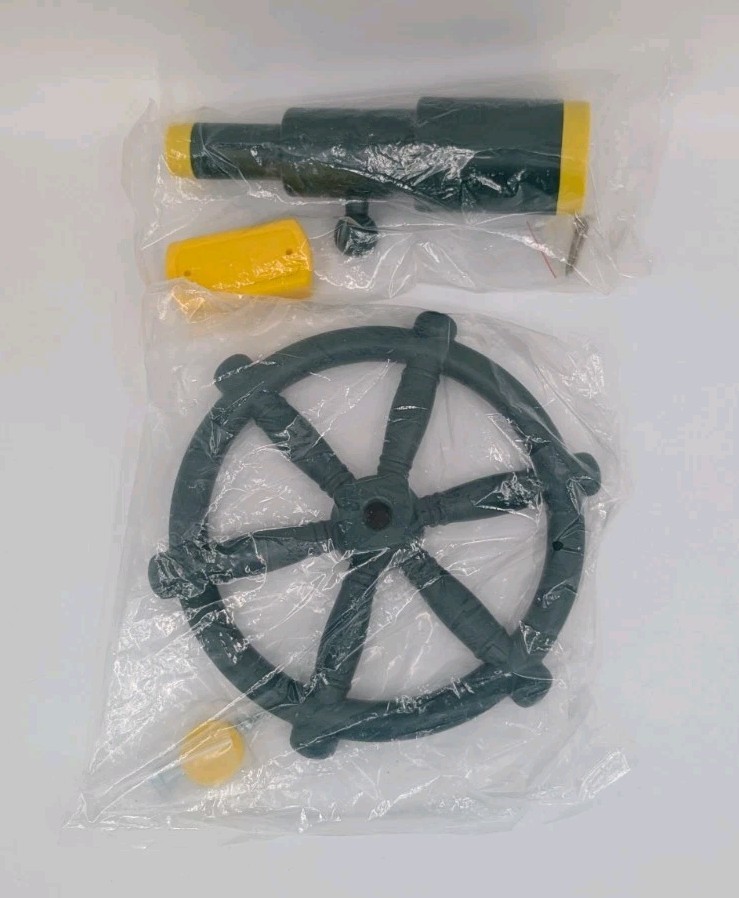 Swing-N-Slide Dark Green Pirate’s Ship Steering Wheel Replacement & Telescope