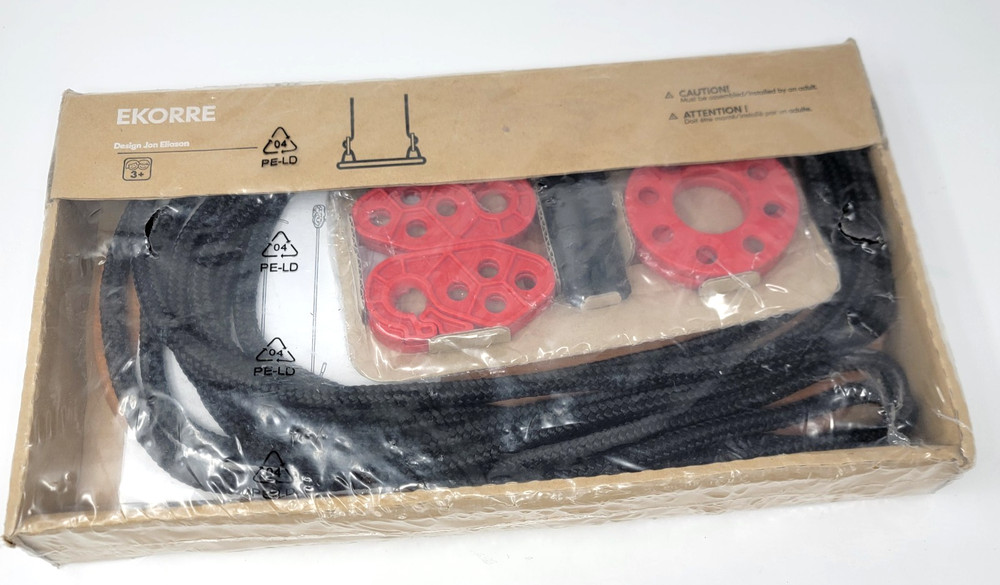 IKEA 10041670 EKORRE Hanging Wood Seat Swing Indoor/Outdoor 12031 Sealed